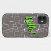 hallo! Hoesje-Mate iPhone Case (Achterkant (horizontaal))