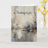 Hallo Hoi, ik denk aan moderne Abstracte kunst Kaart (Gele Bloem)