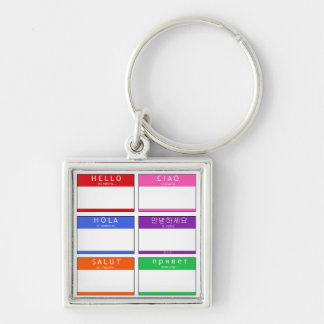 hallo, Hola, Salut, Ciao Sleutelhanger