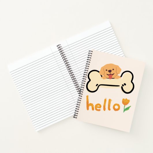 Hallo Hond & Tulp Notitieboek (Binnen)
