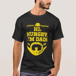 hallo hongerig in vader vaders dag vader grappen o t-shirt