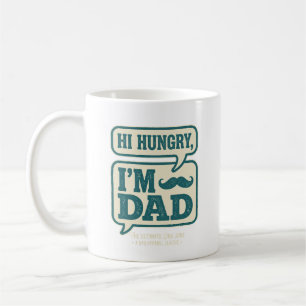Hallo hongerige ik ben papa T-shirt - gelukkig Vad Koffiemok