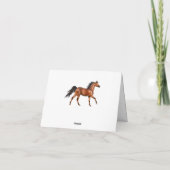 Hallo Horse, Love, Thinking of You, Bedankt Kaart (Achterkant)