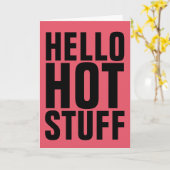 hallo HOT STUFF-WENSKAARTEN Kaart (Gele Bloem)