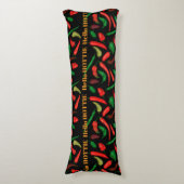 Hallo HOTTIE pittige hete pepers Lichaamskussen (Voorkant Verticaal)