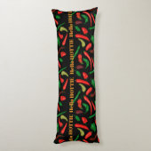 Hallo HOTTIE pittige hete pepers Lichaamskussen (Achterkant (Verticaal))