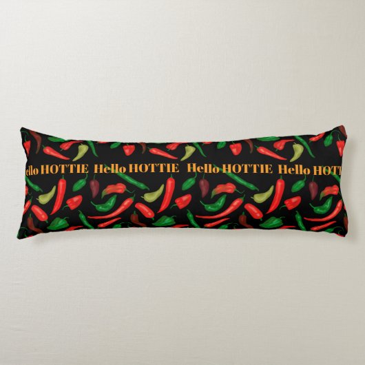 Hallo HOTTIE pittige hete pepers Lichaamskussen (Voorkant)