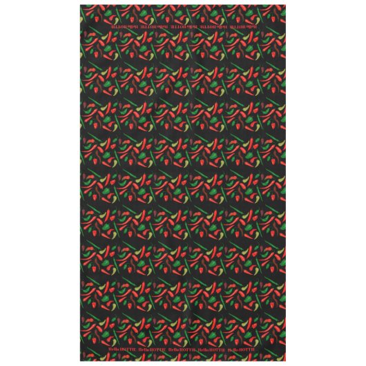 Hallo HOTTIE Spicy RED Pepper Tafelkleed (Voorkant)