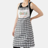 Hallo Houtskool Gingham Check "? Pumpkin" Herfst Schort (Insitu)