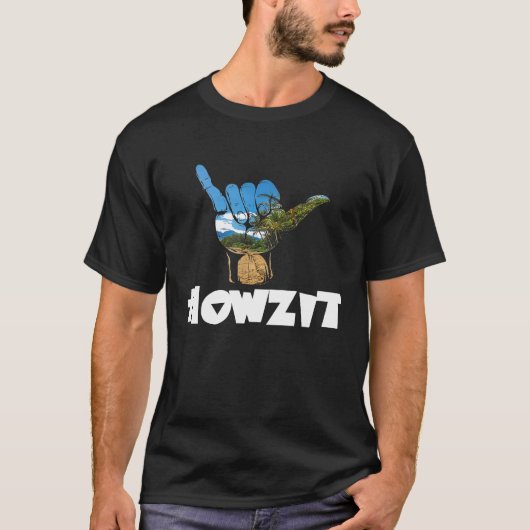 Hallo Howzit Hawaii T-shirt (Voorkant)