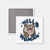 hallo huidshond magneet (Voorkant / Achterkant)