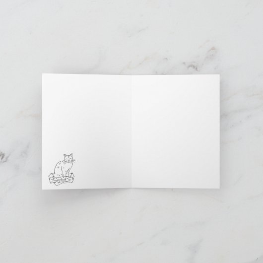 Hallo Huis Blank Bedankkaart (Binnen)