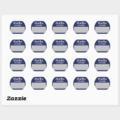 Hallo, Ich Heisse symbool Ronde Sticker (Vel)