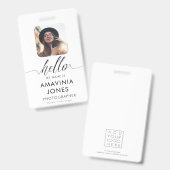 hallo ID-identificatie Reizigersbadpas Badge (Voor- en achterkant)