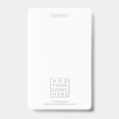 hallo ID-identificatie Reizigersbadpas Badge (Achterkant)