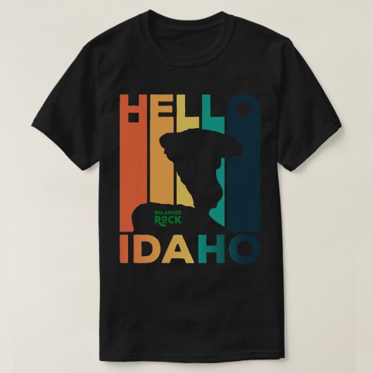 Hallo Idaho Mountain Balanced Rock TShirt (Design voorkant)