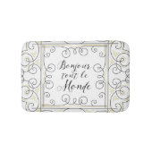 hallo iedereen - De groet van de Franse leraar! Badmat (Voorkant)