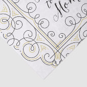 hallo iedereen - De groet van de Franse leraar! Tissuepapier (Detail)