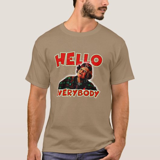 hallo iedereen grappig t-shirt (Voorkant)