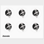 hallo iedereen ronde sticker (Vel)