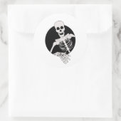 hallo iedereen ronde sticker (Tas)
