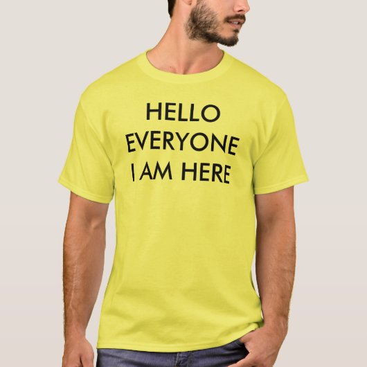 hallo Iedereen T-shirt (Voorkant)