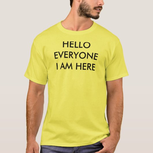 hallo Iedereen T-shirt (Voorkant)