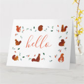 Hallo IJsberen blanco Kaart (Gele Bloem)