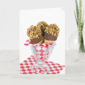 Hallo ijsdrumsticks in glas kaart (Voorkant)