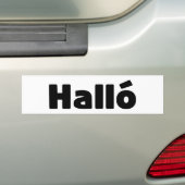 Hallo IJslandse Halló Bumpersticker (Op auto)