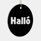 Hallo IJslandse Halló Keramisch Ornament (Rechts)