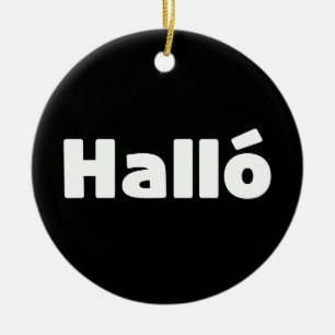 Hallo IJslandse Halló Keramisch Ornament