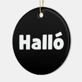 Hallo IJslandse Halló Keramisch Ornament (Links)