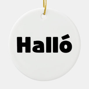 Hallo IJslandse Halló Keramisch Ornament