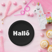 Hallo IJslandse Halló Papieren Bordje (Feest)