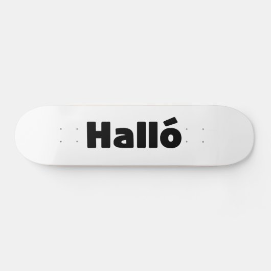 Hallo IJslandse Halló Persoonlijk Skateboard (Horizontaal)