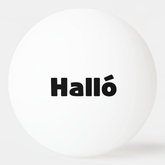 Hallo IJslandse Halló Pingpongbal (Achterkant)