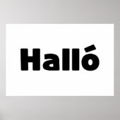 Hallo IJslandse Halló Poster (Voorkant)