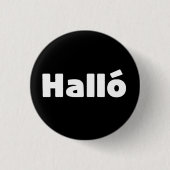Hallo IJslandse Halló Ronde Button 3,2 Cm (Voorkant)