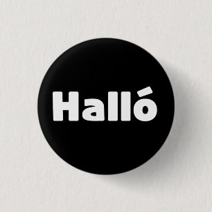 Hallo IJslandse Halló Ronde Button 3,2 Cm