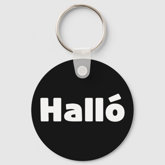 Hallo IJslandse Halló Sleutelhanger (Voorkant)