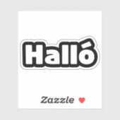 Hallo IJslandse Halló Sticker (Vel)