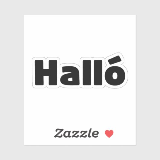 Hallo IJslandse Halló Sticker (Vel)