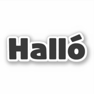 Hallo IJslandse Halló Sticker