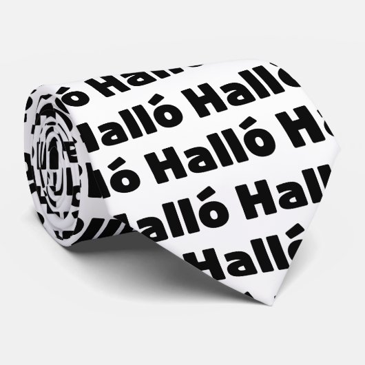 Hallo IJslandse Halló Stropdas (Opgerold)