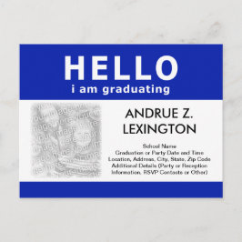 hallo, ik ben afgestudeerd: aankondiging / uitnodi