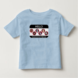 hallo ik ben allergisch voor Aangepast bovenaan 8  Kinder Shirts