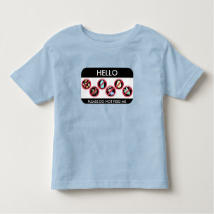 hallo ik ben allergisch voor Aangepast bovenaan 8  Kinder Shirts