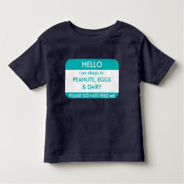 hallo ik ben allergisch voor Gepersonaliseerd Kind Kinder Shirts