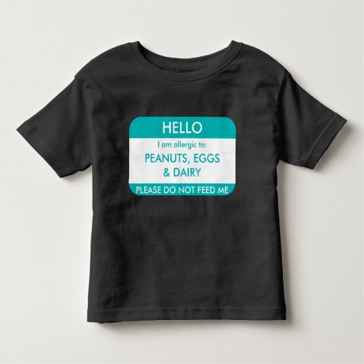 hallo ik ben allergisch voor Gepersonaliseerd Kind Kinder Shirts (Voorkant)